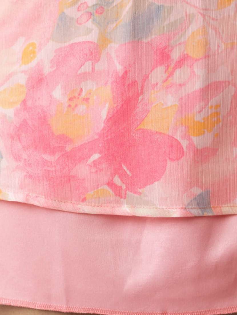 women printed square neck fit and flare dress - 22527954 -  Standard Image - 4