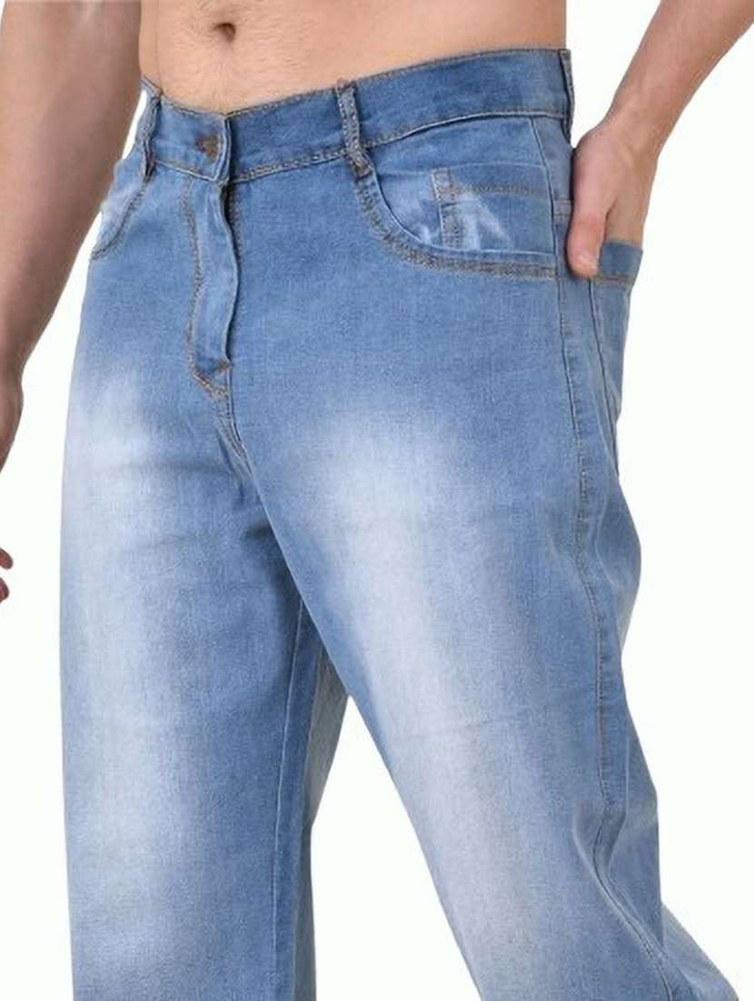 men washed mid rise full length straight jeans - 22528008 -  Standard Image - 1