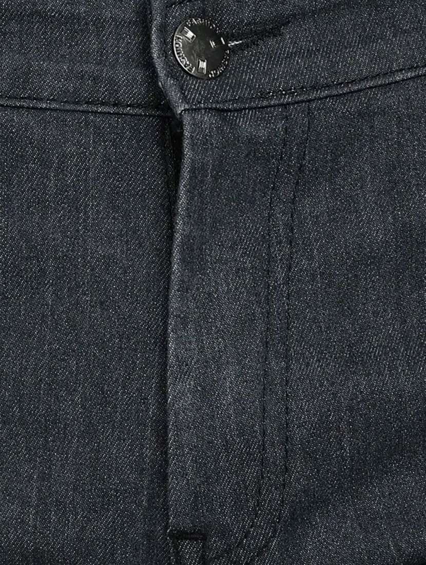 men plain mid rise full length straight jeans - 22528090 -  Standard Image - 4