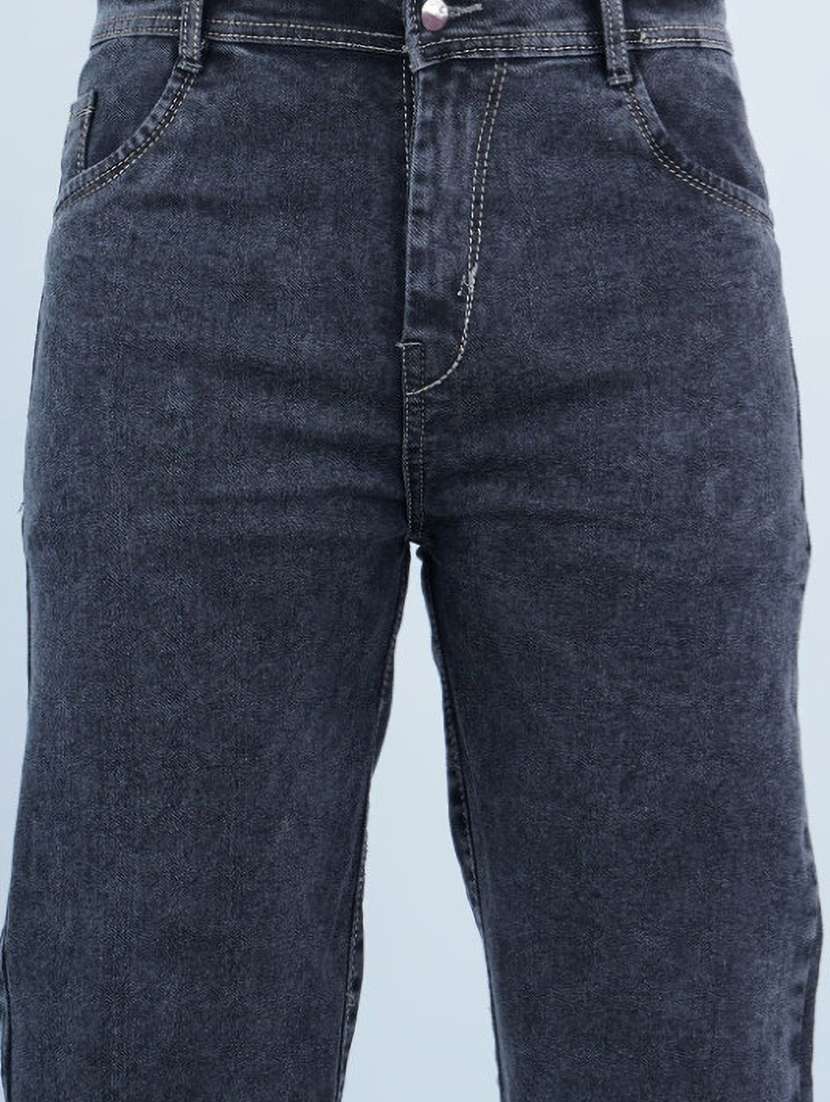 men washed mid rise full length straight jeans - 22528139 -  Standard Image - 1