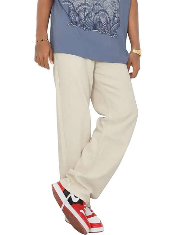men plain mid rise full length relaxed fit jeans - 22528234 -  Standard Image - 1