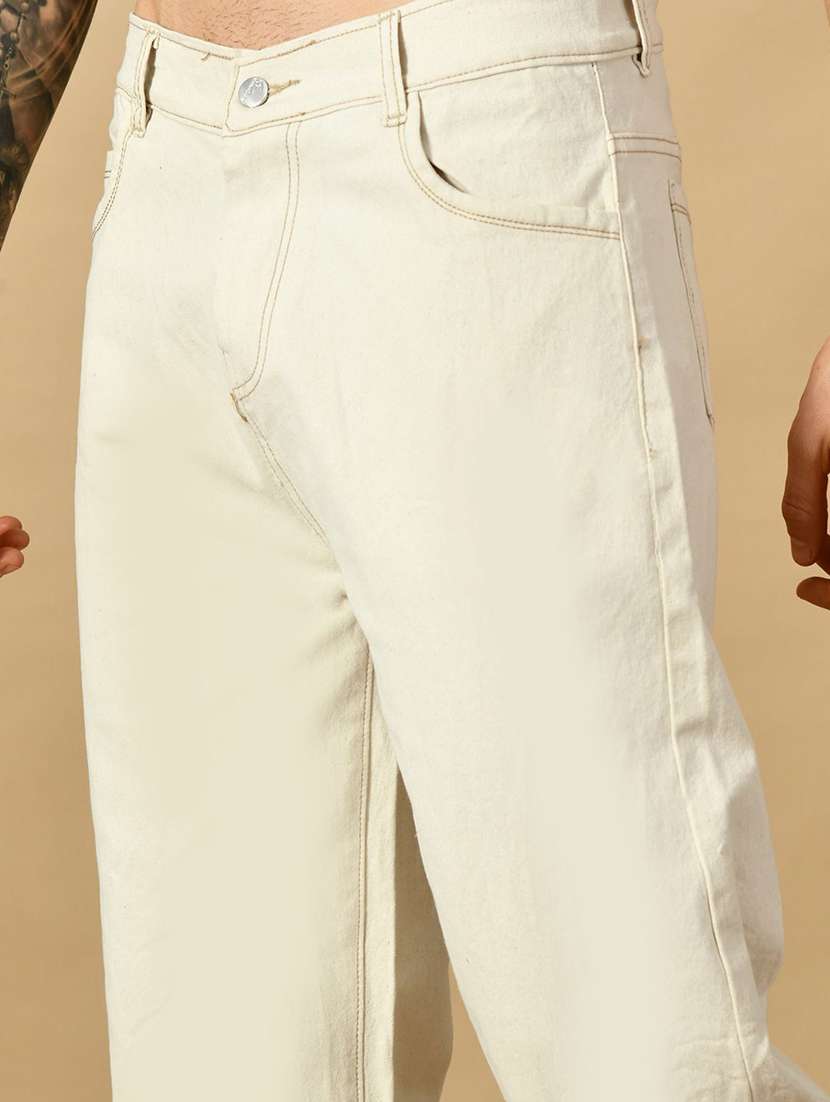 beige denim jeans - 22528238 -  Standard Image - 1