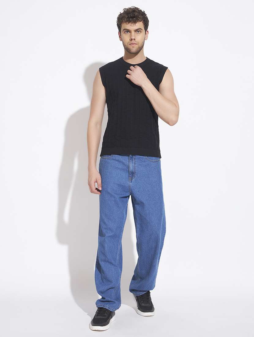men self design sleeveless vest - 22528640 -  Standard Image - 6