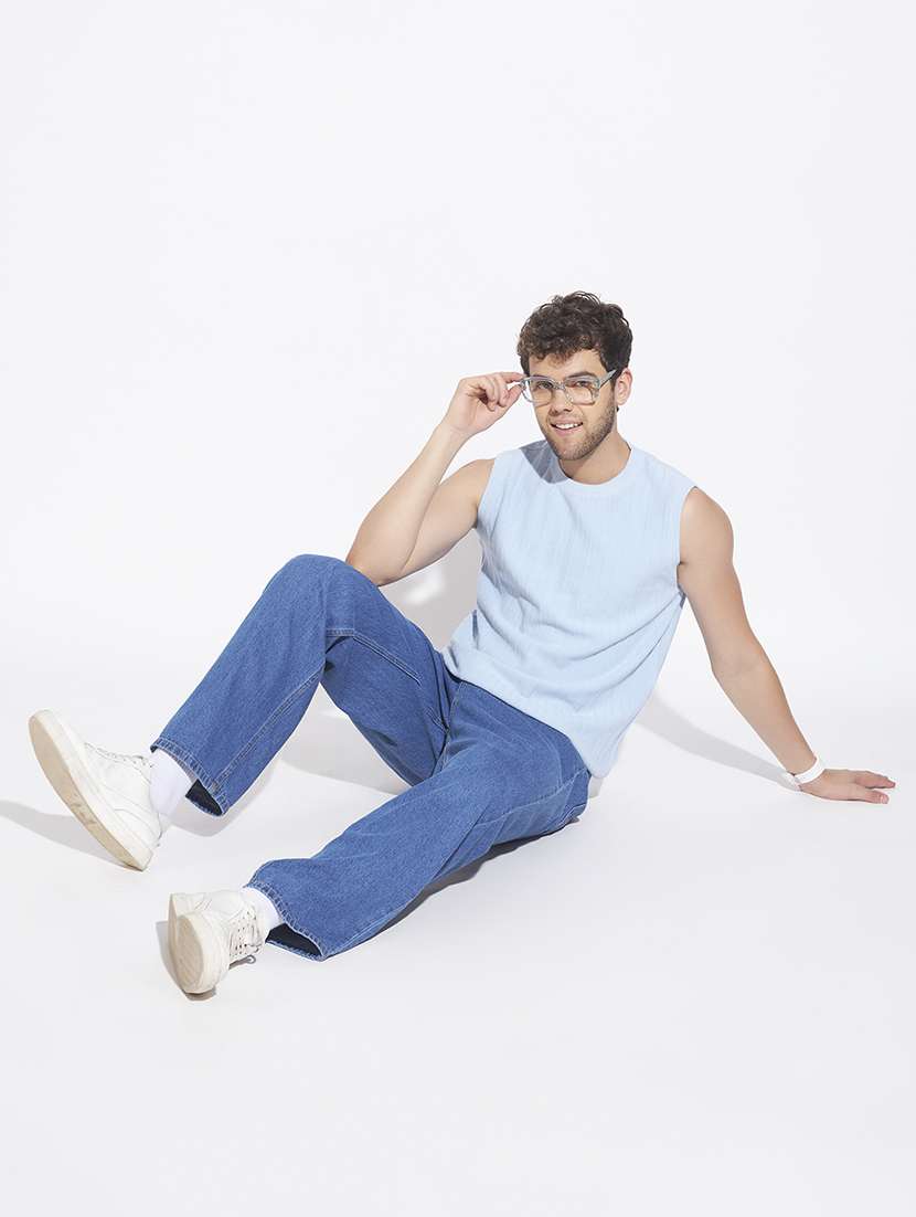 men self design sleeveless vest - 22528641 -  Standard Image - 6