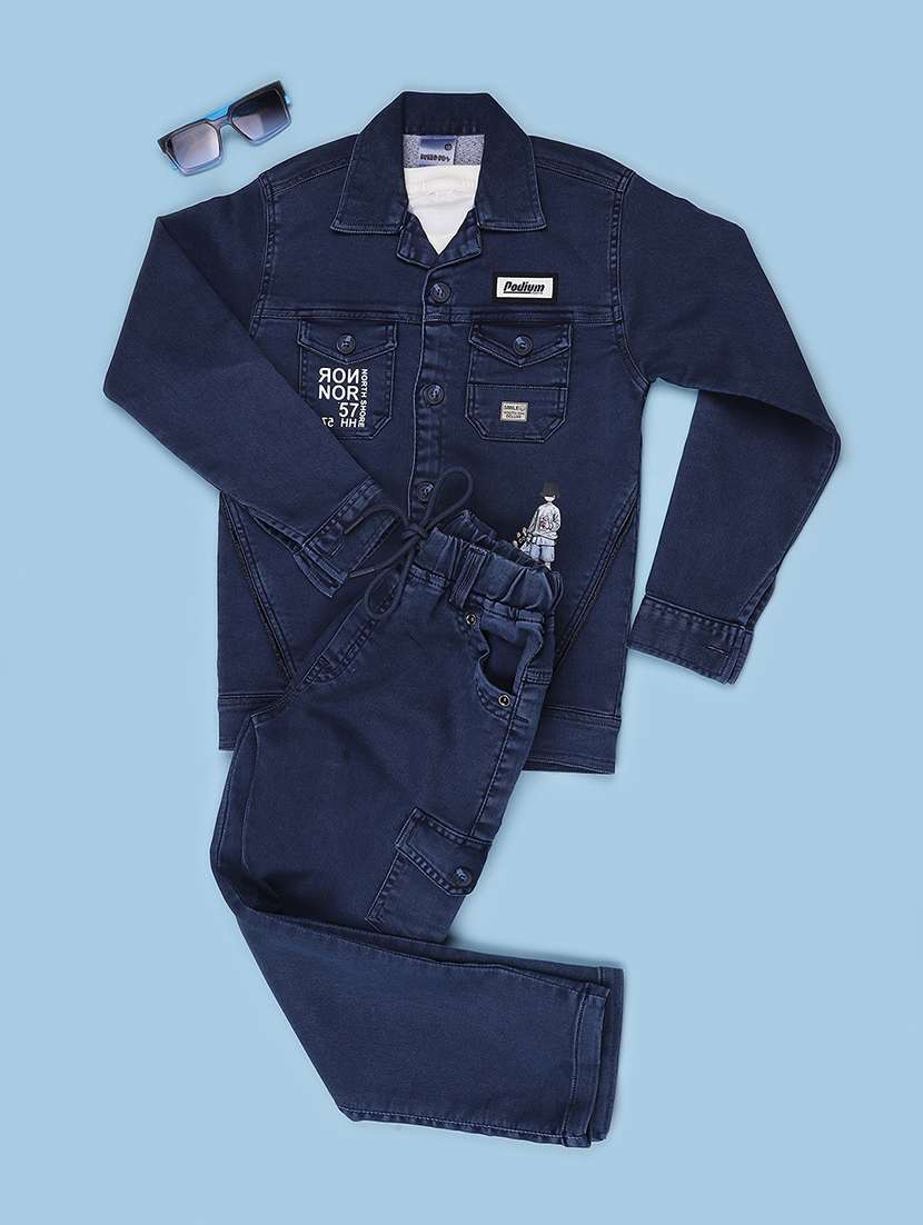 Boys Printed Long Sleeves Full Length Set - 22530435 -  Standard Image - 1