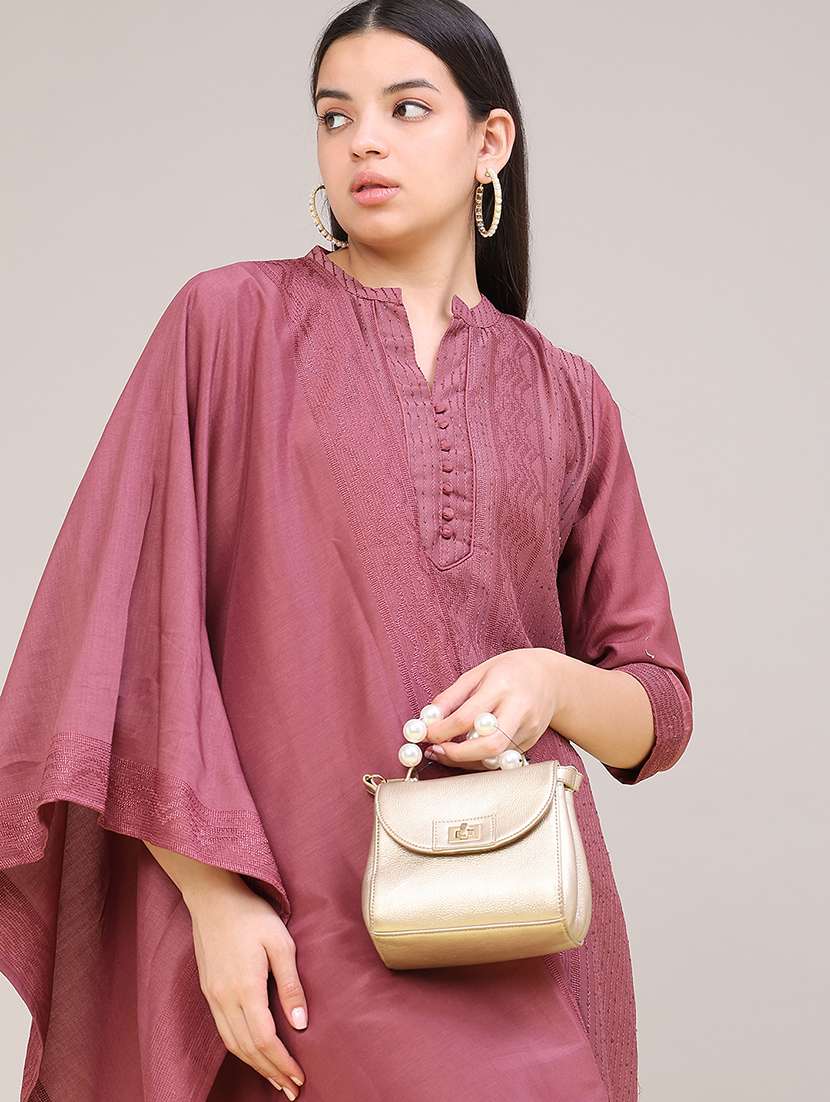 Women Embroidered Three Quarter Sleeves Kurta Pant With Dupatta Set - 22539377 -  Standard Image - 1