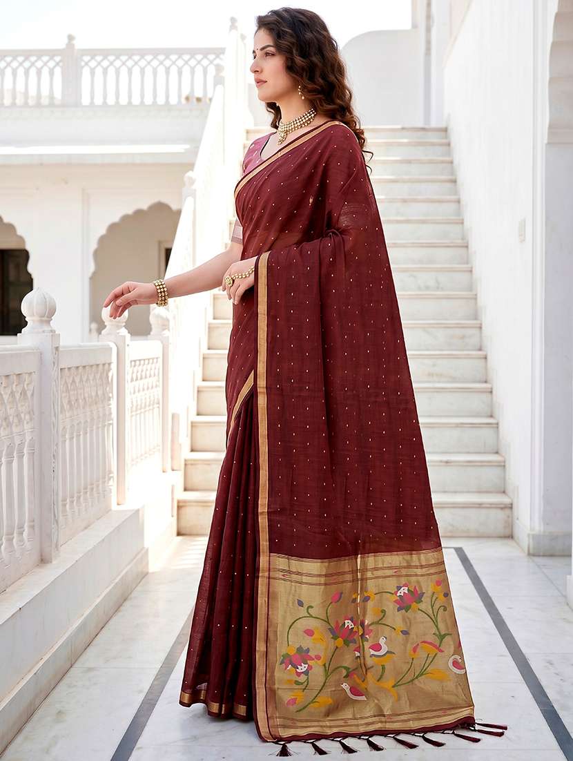 women self design paithani saree with blouse - 22539931 -  Standard Image - 1
