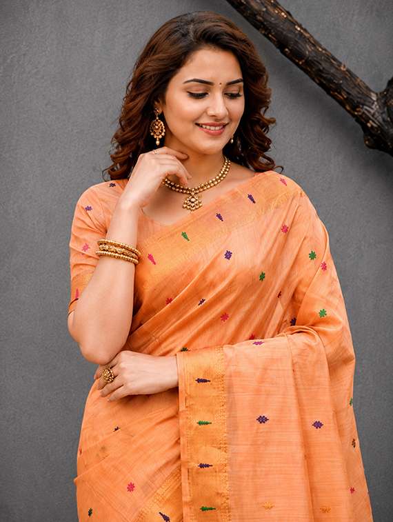 women self design paithani saree with blouse - 22539966 -  Standard Image - 1