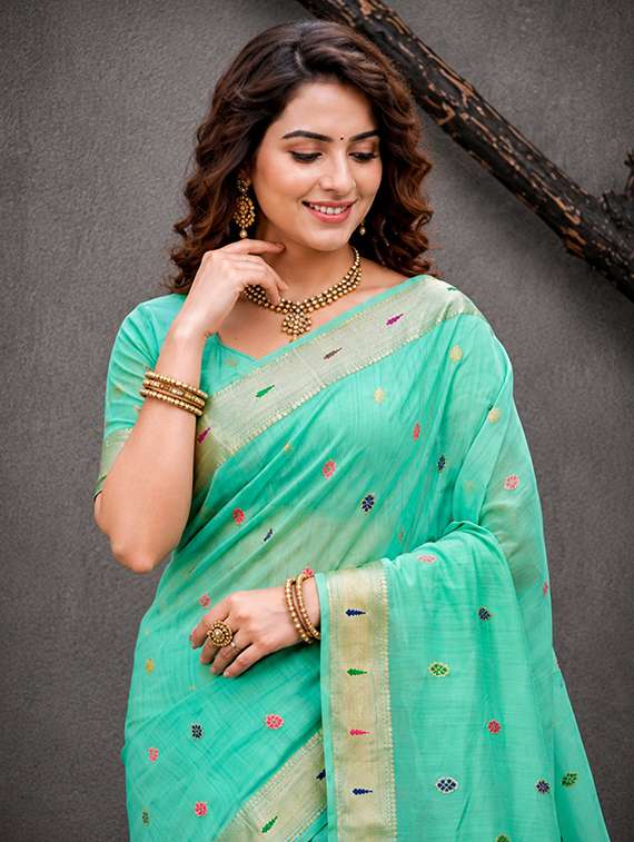 women self design paithani saree with blouse - 22539968 -  Standard Image - 1
