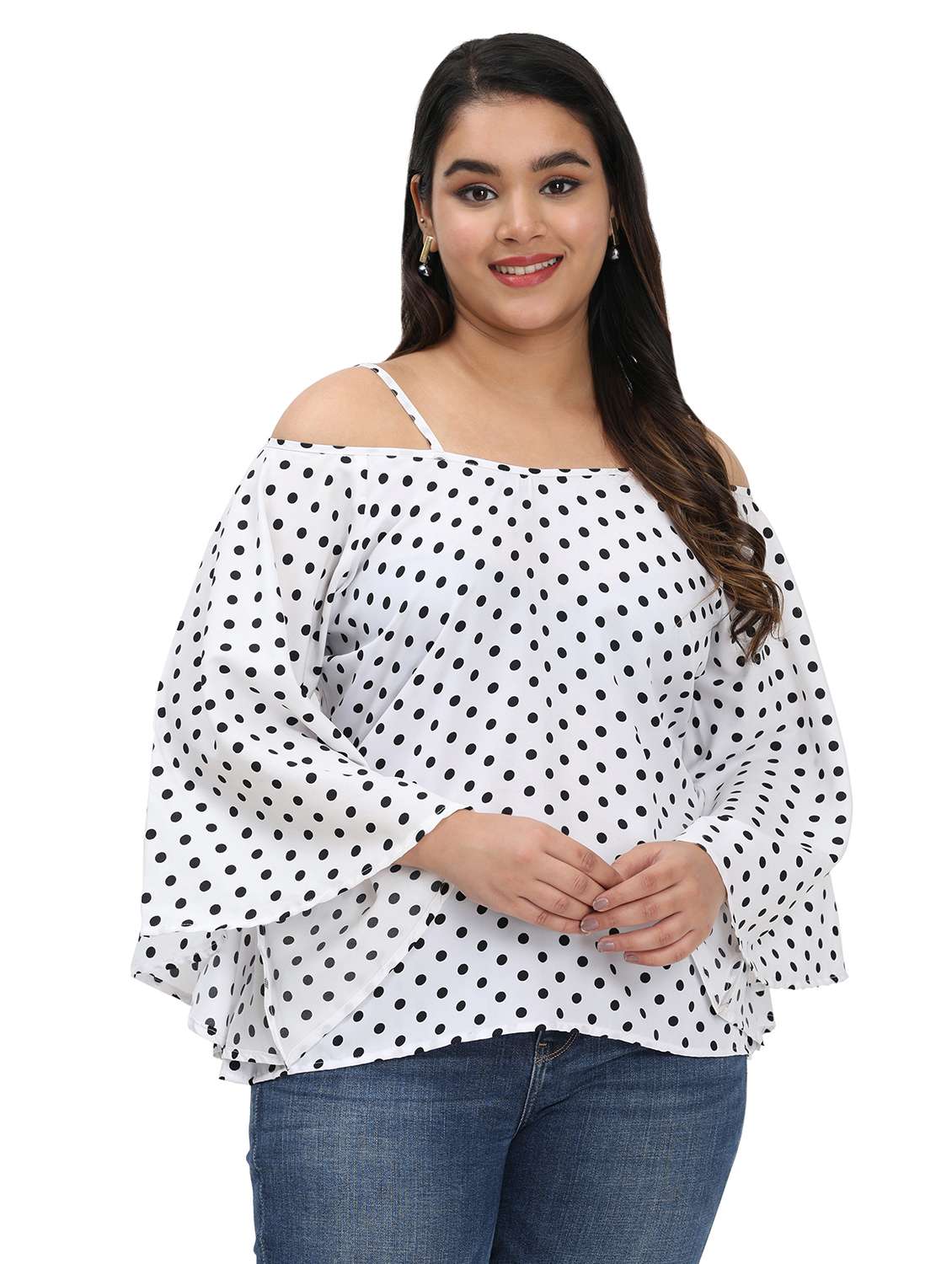 White Crepe Combos Top - 22539985 -  Standard Image - 1