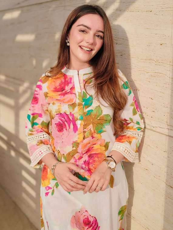 women floral three quarter sleeve ethnic co-ord set - 22540013 -  Standard Image - 1