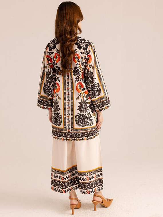 women printed long sleeve ethnic co-ord set - 22540024 -  Standard Image - 4