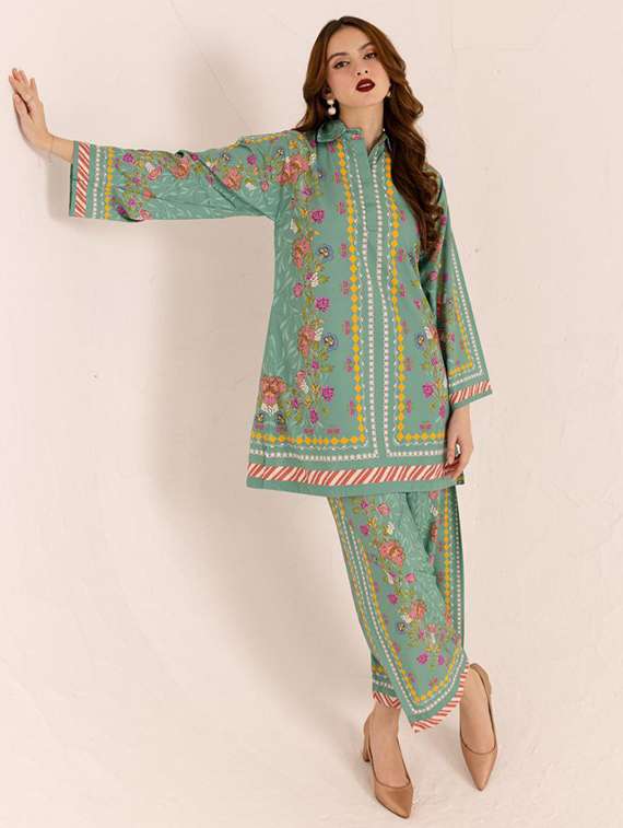 women printed long sleeve ethnic co-ord set - 22540026 -  Standard Image - 4