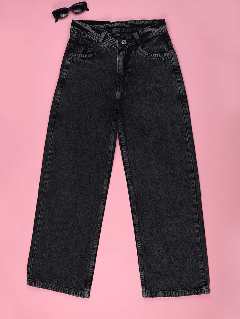 boys washed mid rise straight jeans - 22540054 -  Standard Image - 1