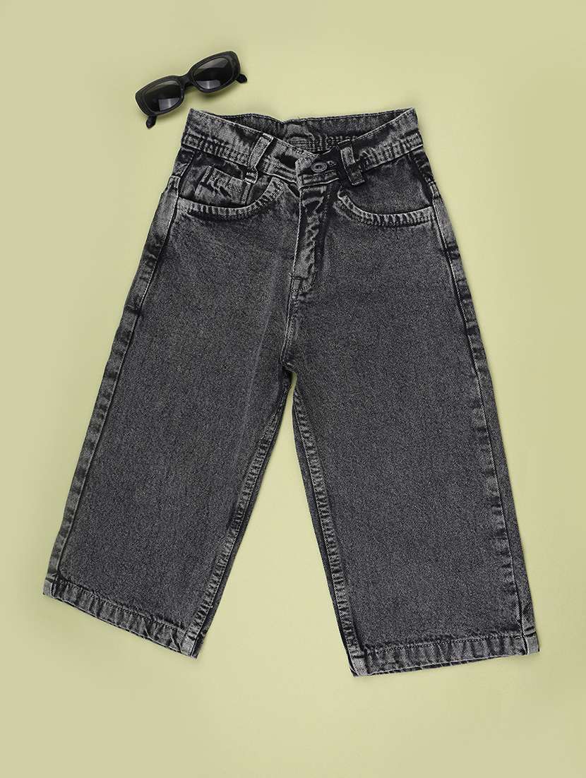 boys washed mid rise straight fit jeans - 22540074 -  Standard Image - 1