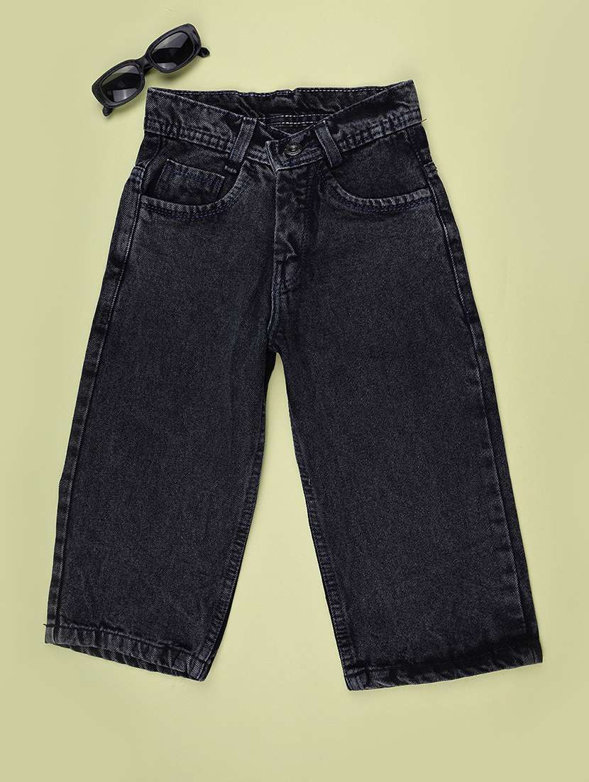 Boys Washed Mid Rise Straight Fit Jeans - 22540079 -  Standard Image - 1