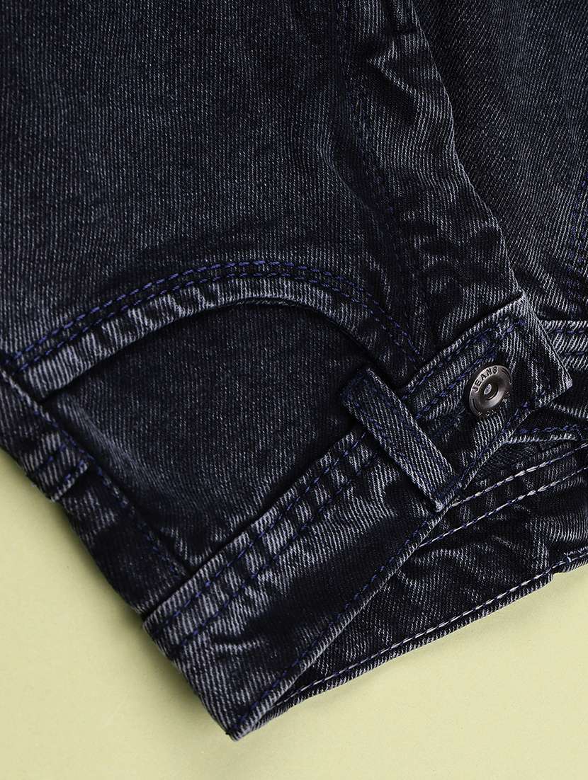 Boys Washed Mid Rise Straight Fit Jeans - 22540079 -  Standard Image - 4