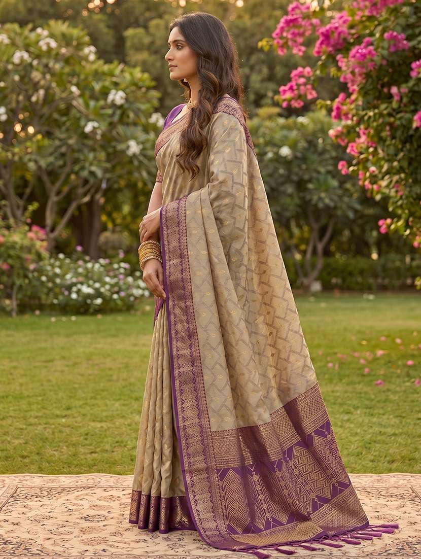 women self design southern silk saree with blouse - 22540093 -  Standard Image - 1
