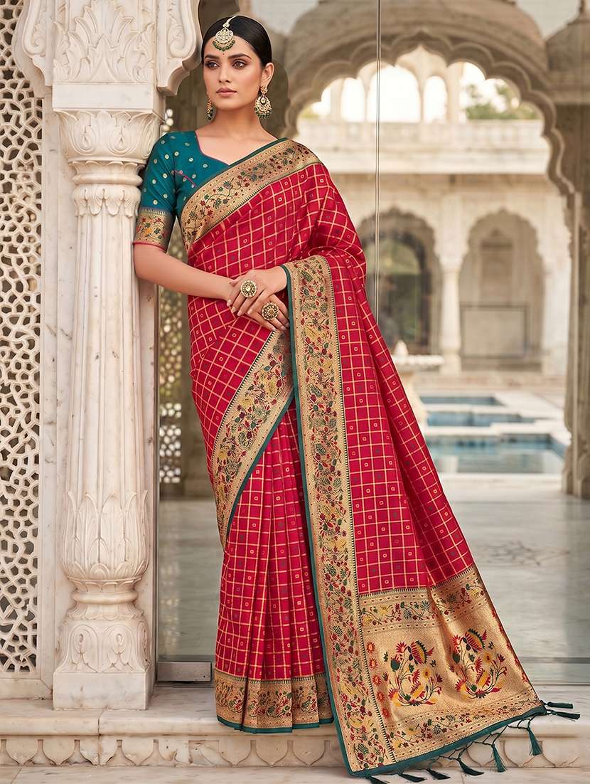 women self design banarasi saree with blouse - 22540129 -  Standard Image - 1