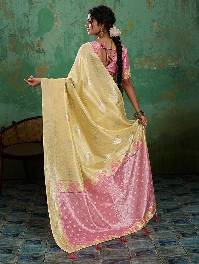 women self design banarasi saree with blouse - 22540131 -  Standard Image - 4
