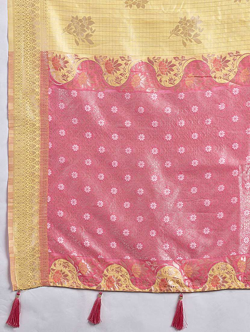 women self design banarasi saree with blouse - 22540131 -  Standard Image - 6
