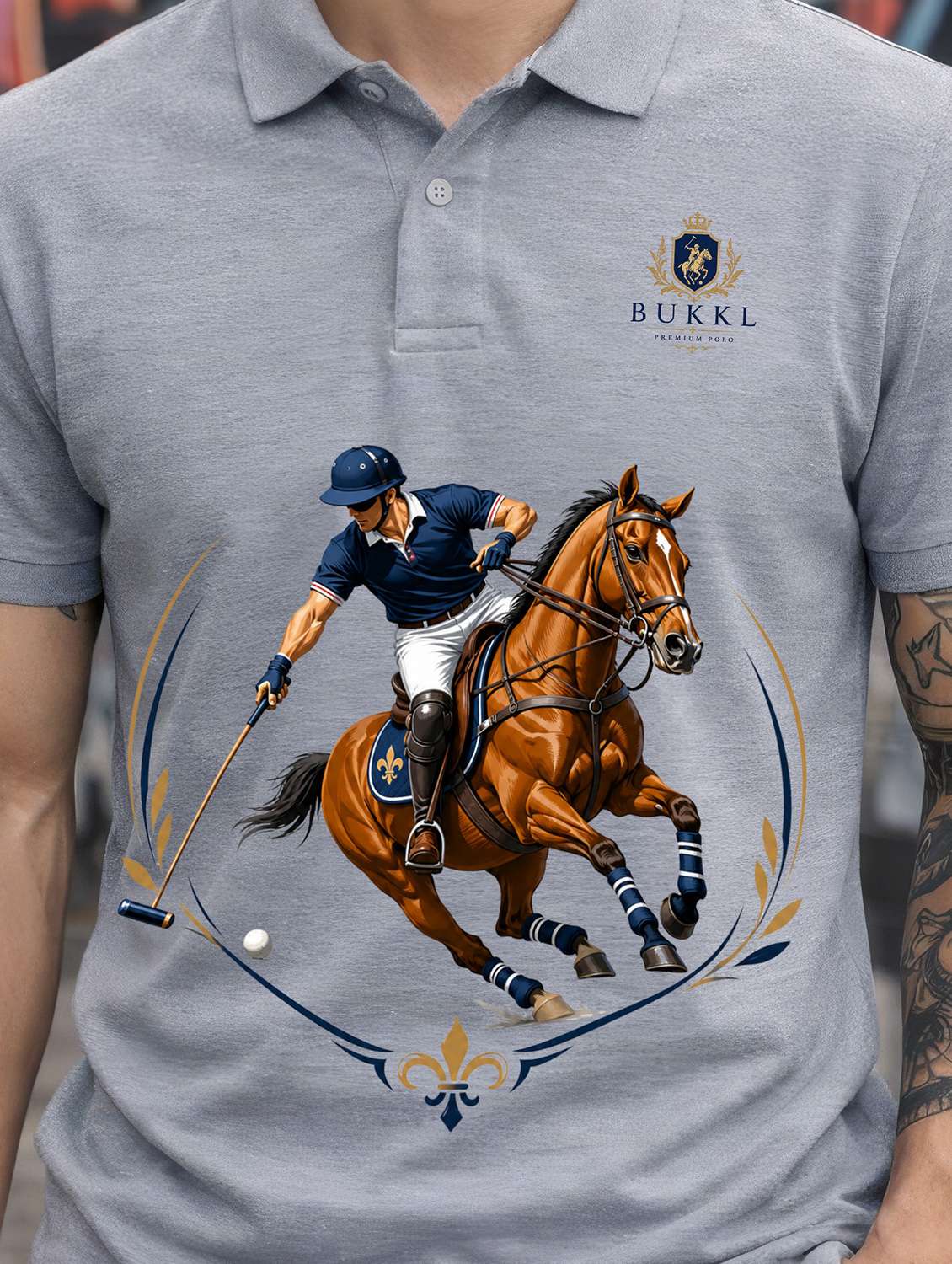 men graphic short sleeve regular fit polo t-shirt - 22540159 -  Standard Image - 1