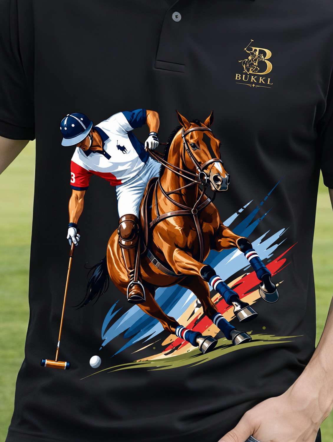 men graphic short sleeve regular fit polo t-shirt - 22540165 -  Standard Image - 1