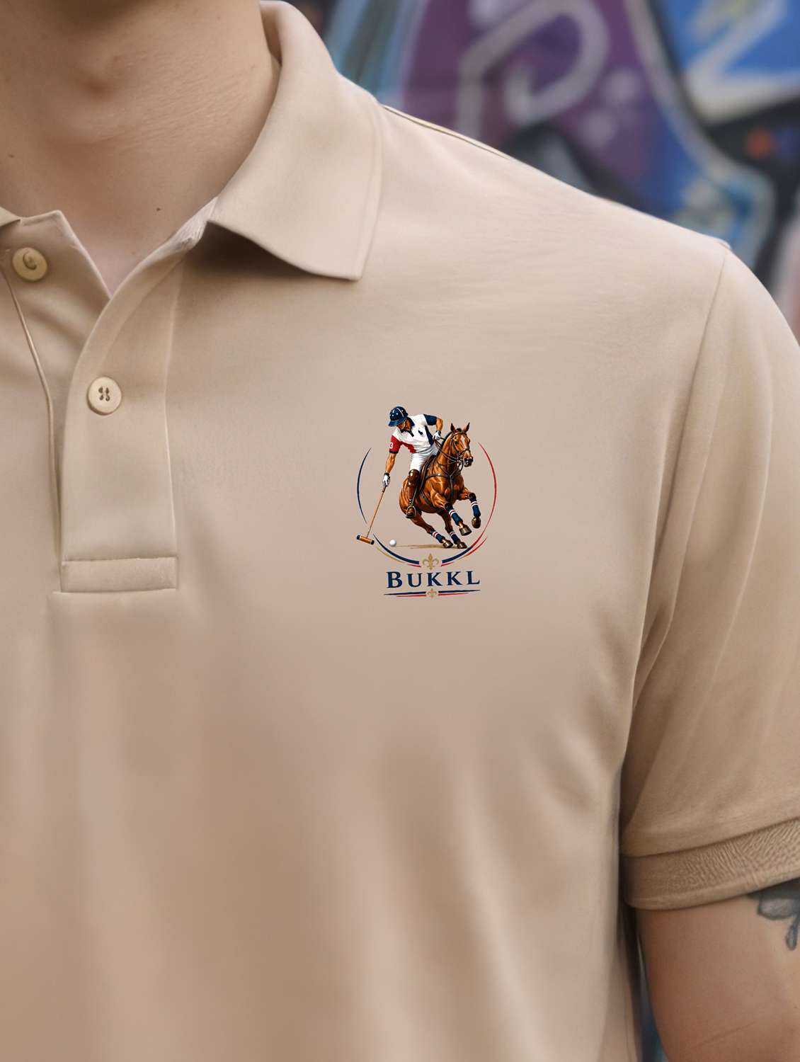 Men Logo Print Short Sleeve Regular Fit Polo T-shirt - 22540166 -  Standard Image - 1