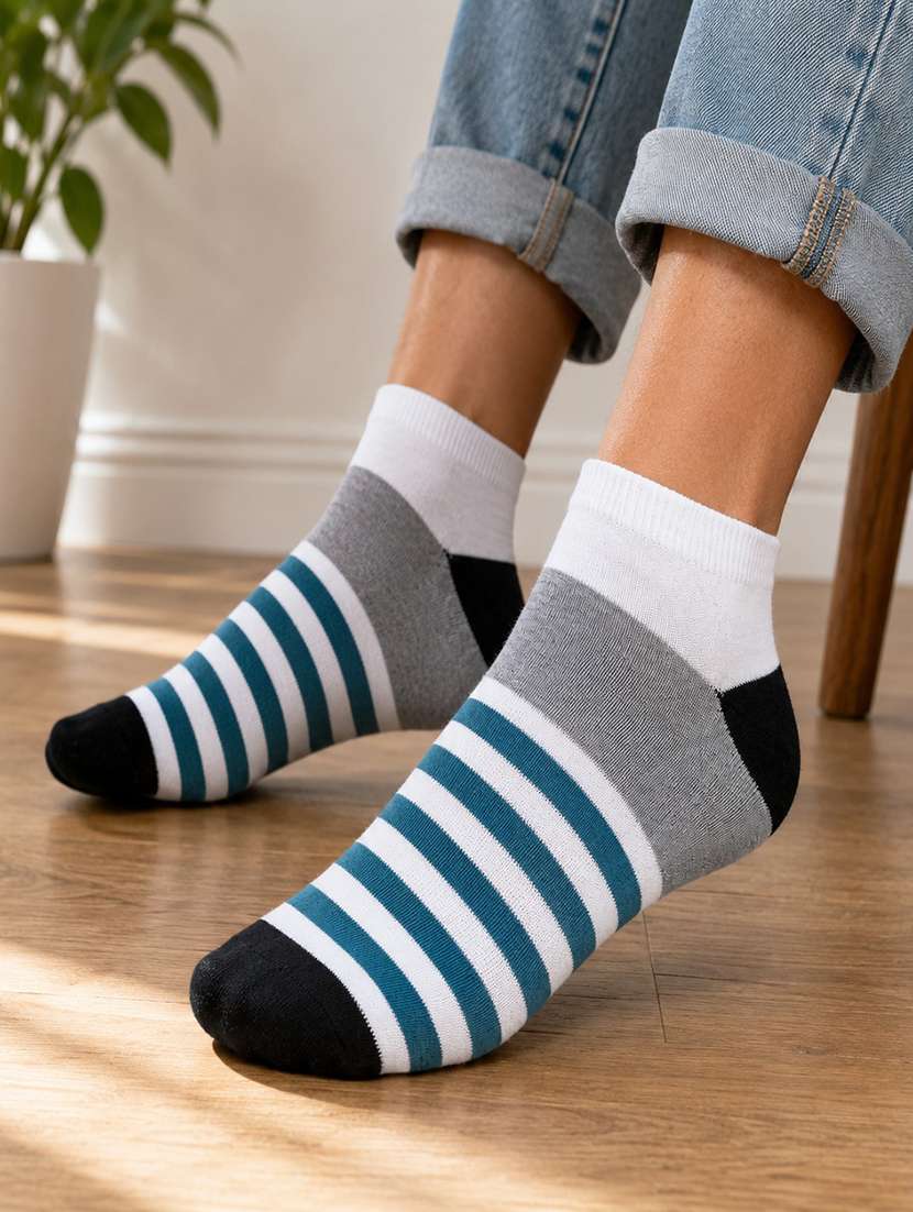Men Pack Of 4 Ankle Length Sock - 22540203 -  Standard Image - 1