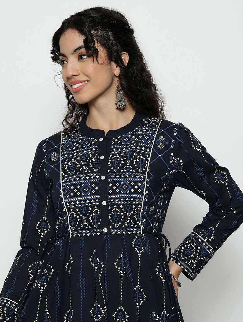Women Printed Long Sleeves Kurta And Palazzo Set With Dupatta - 22540240 -  Standard Image - 1
