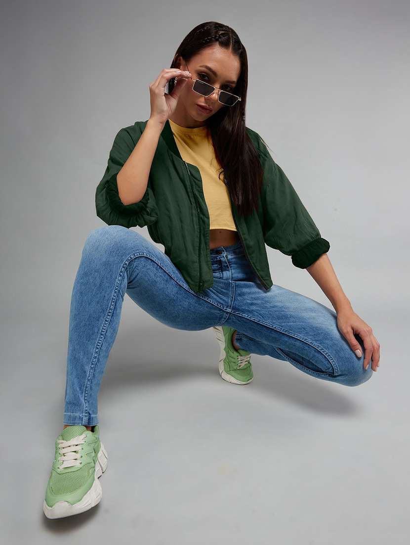women washed high rise slim fit jeans - 22540423 -  Standard Image - 4