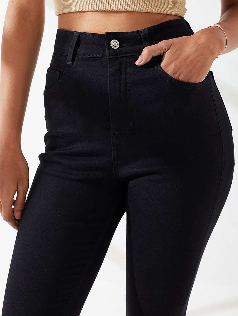 Women Solid High Rise Bootcut Jeans - 22540430 -  Standard Image - 1