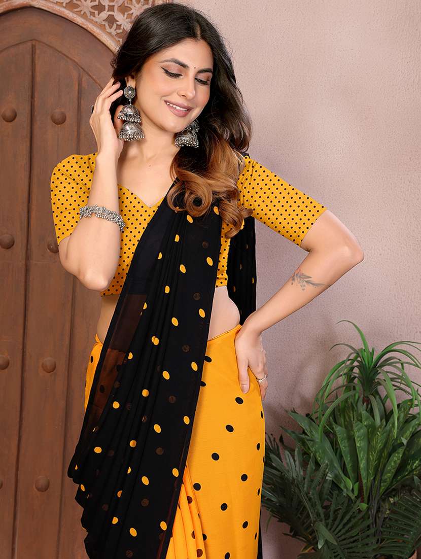 women printed casual wear saree with blouse - 22540728 -  Standard Image - 1