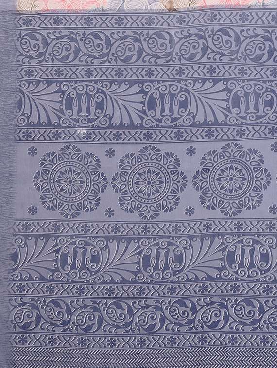 women printed casual wear saree with blouse - 22540792 -  Standard Image - 4