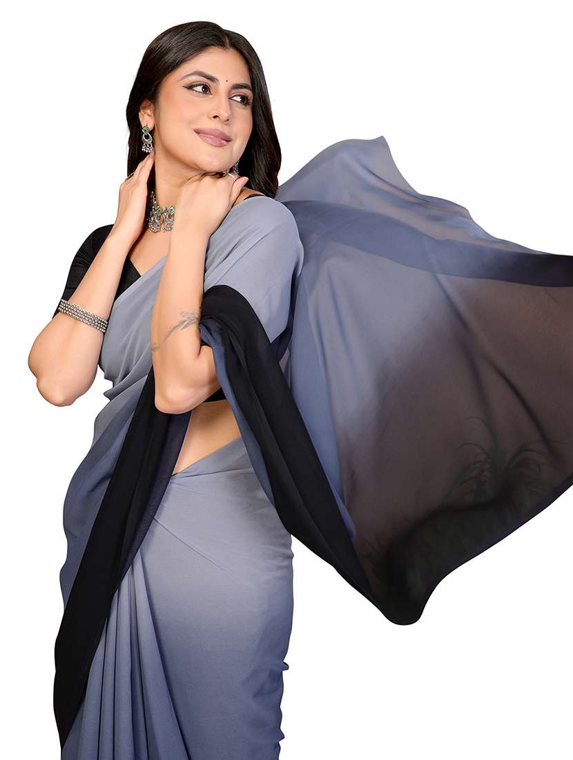 women printed casual wear saree with blouse - 22540816 -  Standard Image - 1