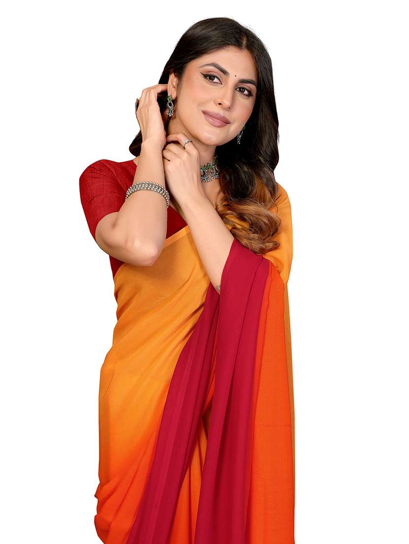 women printed casual wear saree with blouse - 22540818 -  Standard Image - 1