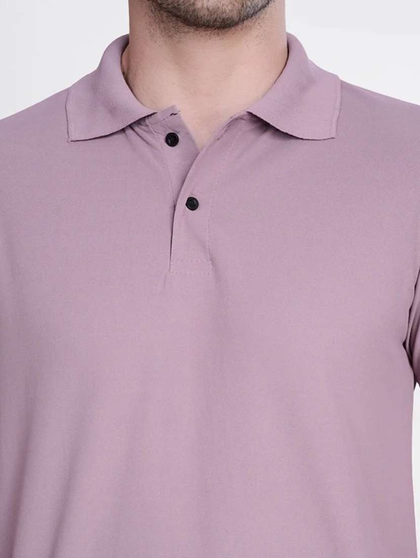 men solid short sleeve slim fit polo t-shirt - 22540948 -  Standard Image - 1