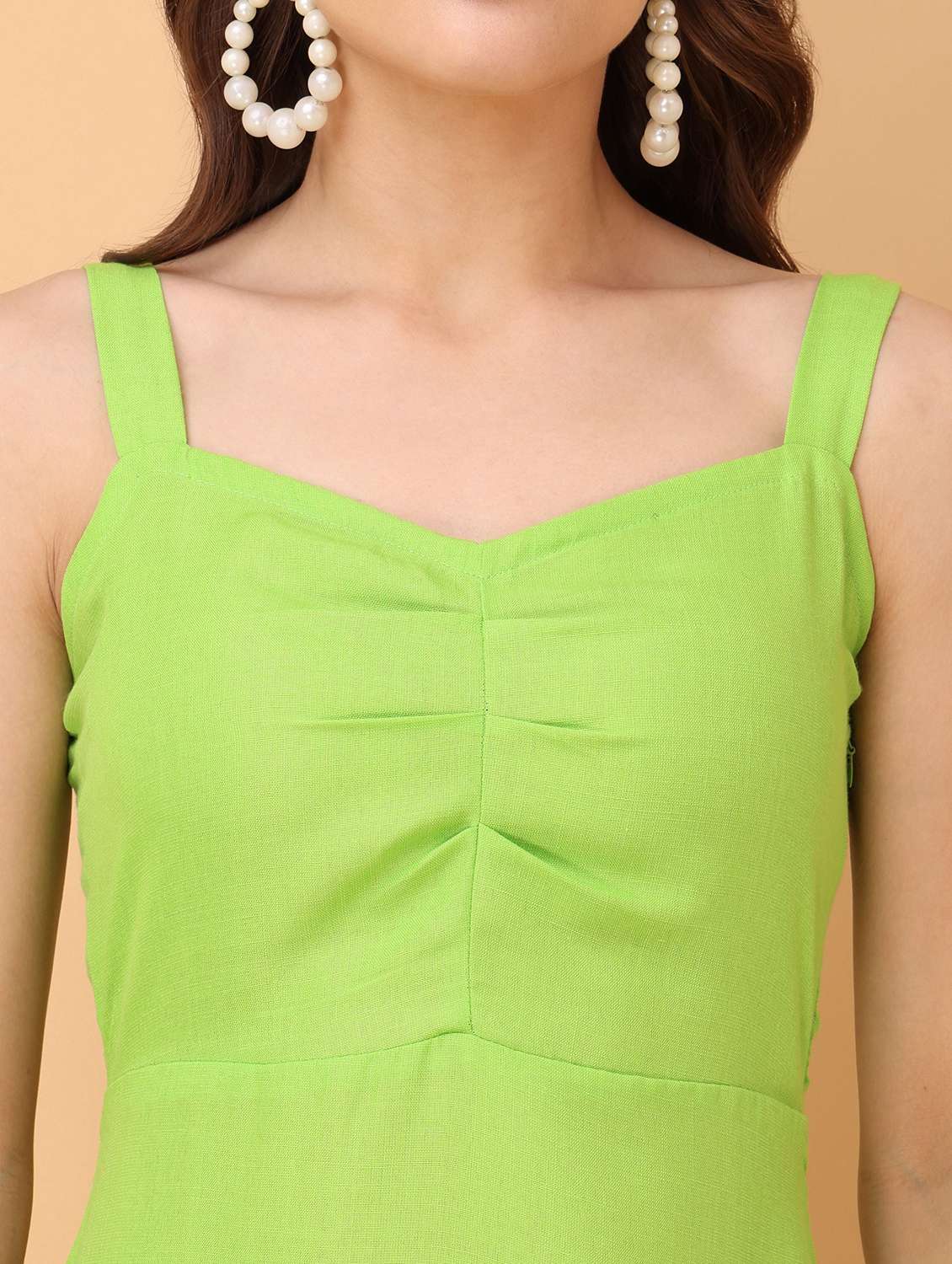 Women Solid Shoulder Strap High Low Dress - 22541032 -  Standard Image - 1