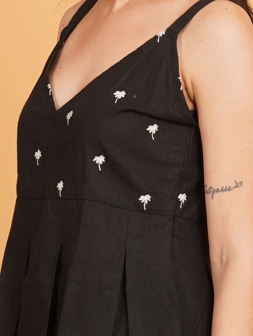 women embroidered shoulder strap ethnic top - 22541526 -  Standard Image - 1