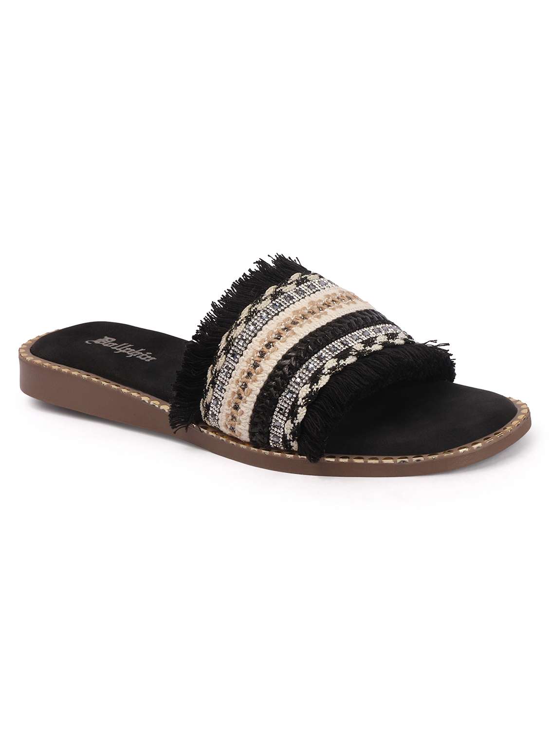 women embellished slip on flat - 22541898 -  Standard Image - 1