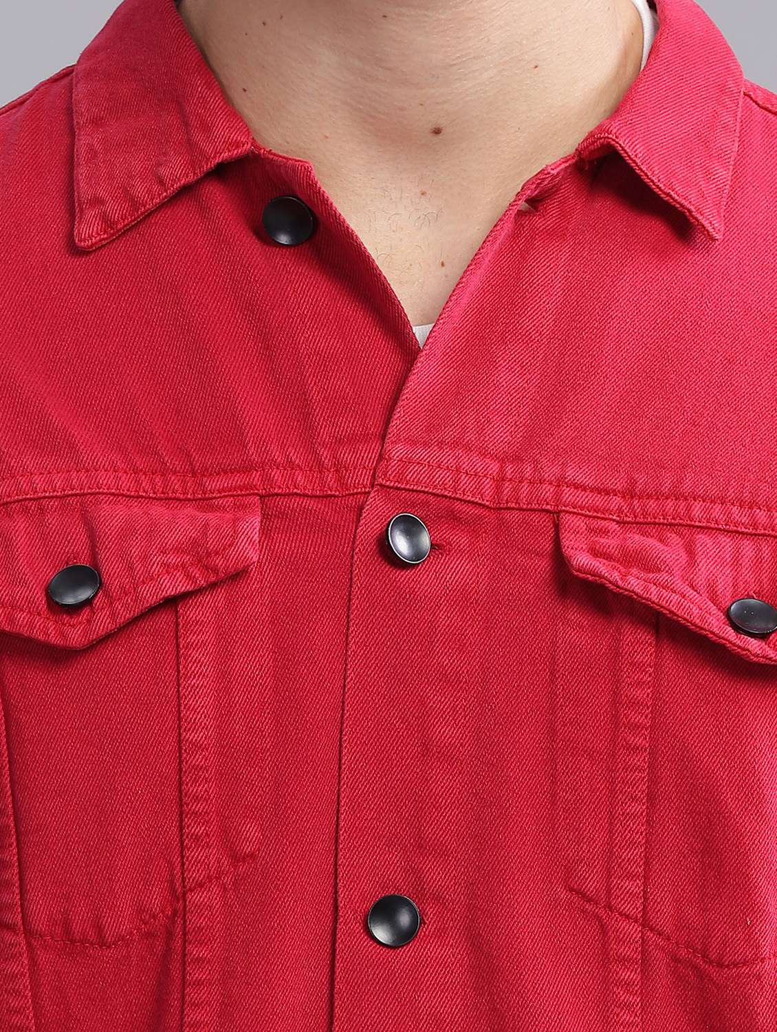 men solid long sleeve regular fit denim jacket - 22541941 -  Standard Image - 1