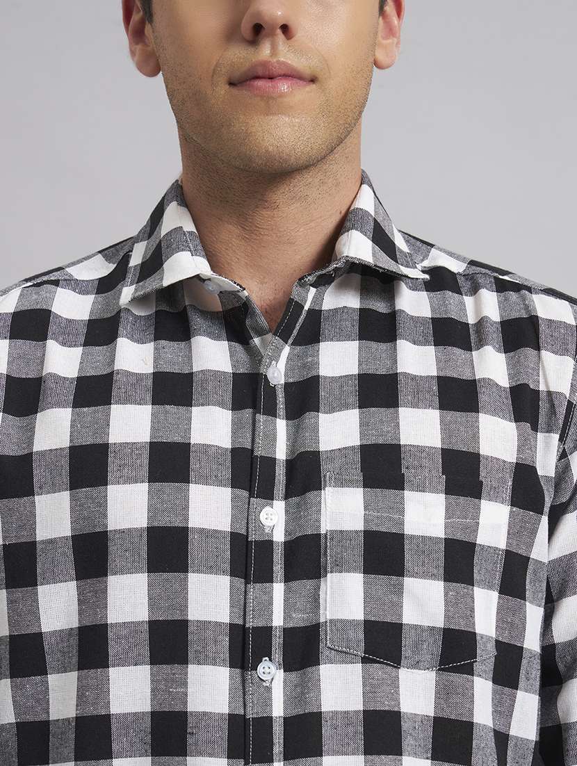 men checkered long sleeve regular fit casual shirt - 22541949 -  Standard Image - 1