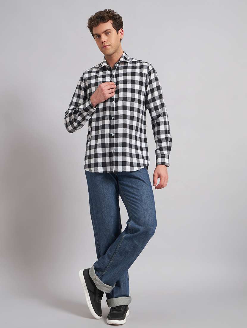 men checkered long sleeve regular fit casual shirt - 22541949 -  Standard Image - 6