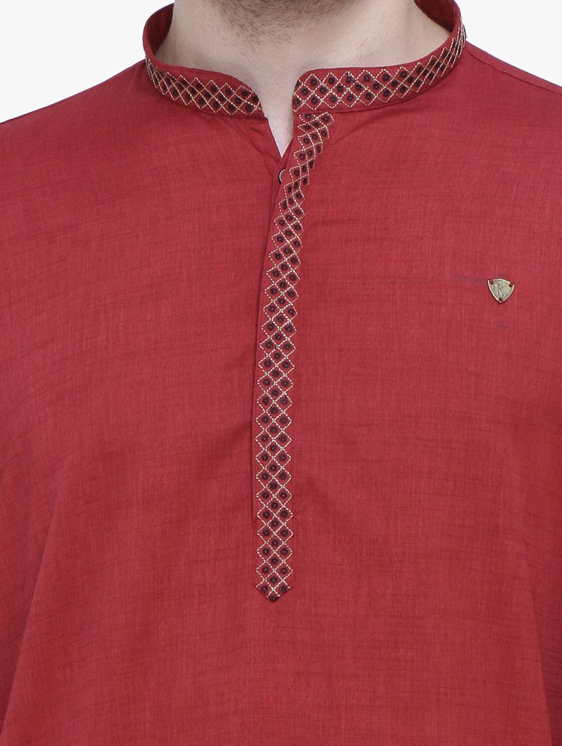 men solid mandarin neck long kurta - 22541971 -  Standard Image - 1