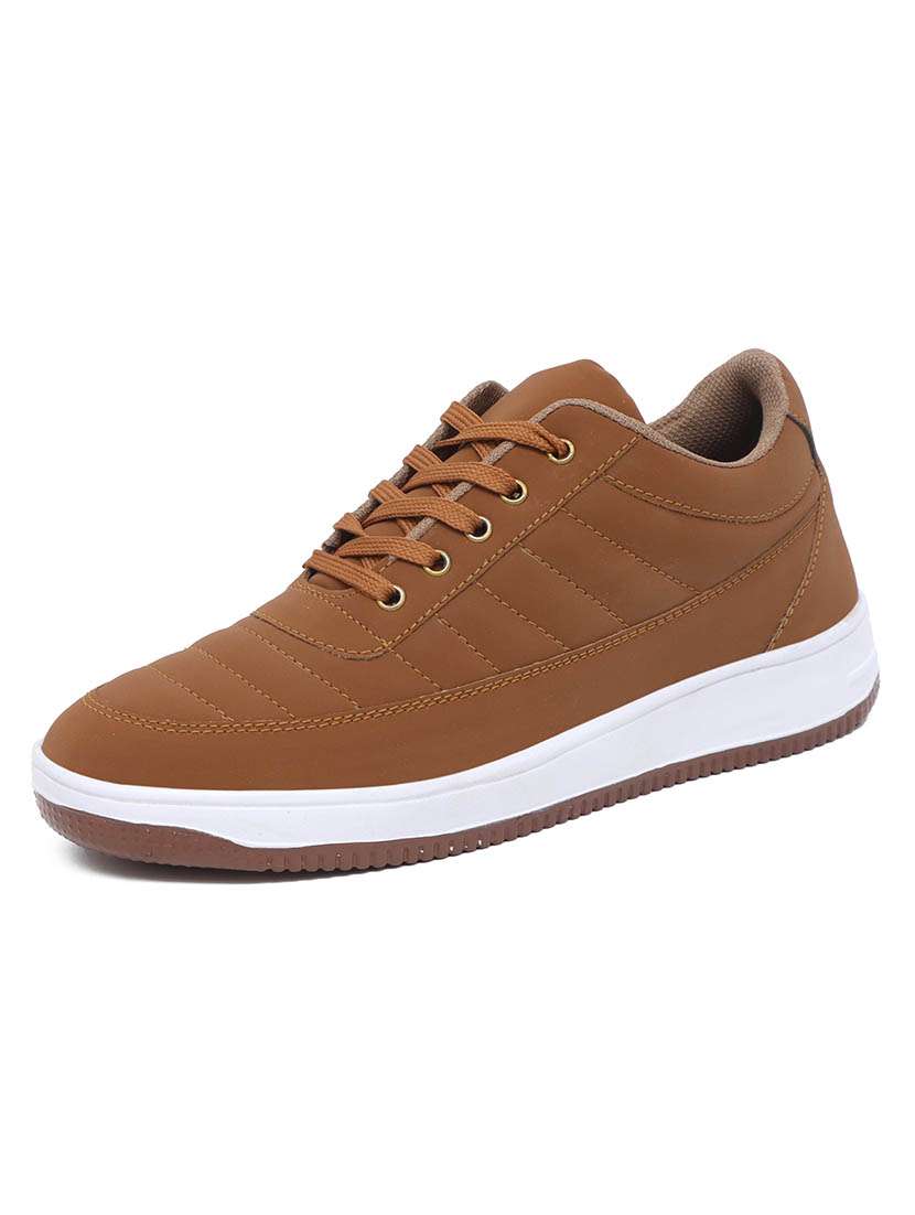 men solid lace up sneakers - 22542065 -  Standard Image - 1