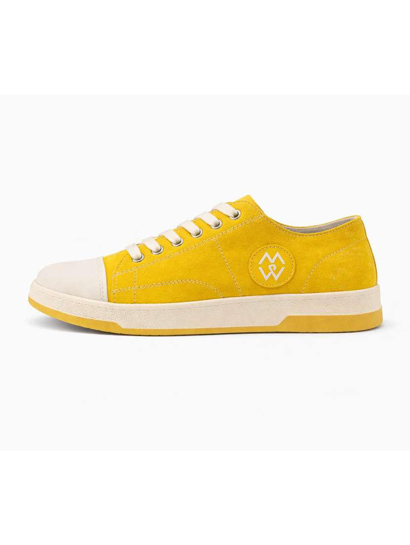 men solid lace up sneakers - 22542071 -  Standard Image - 4