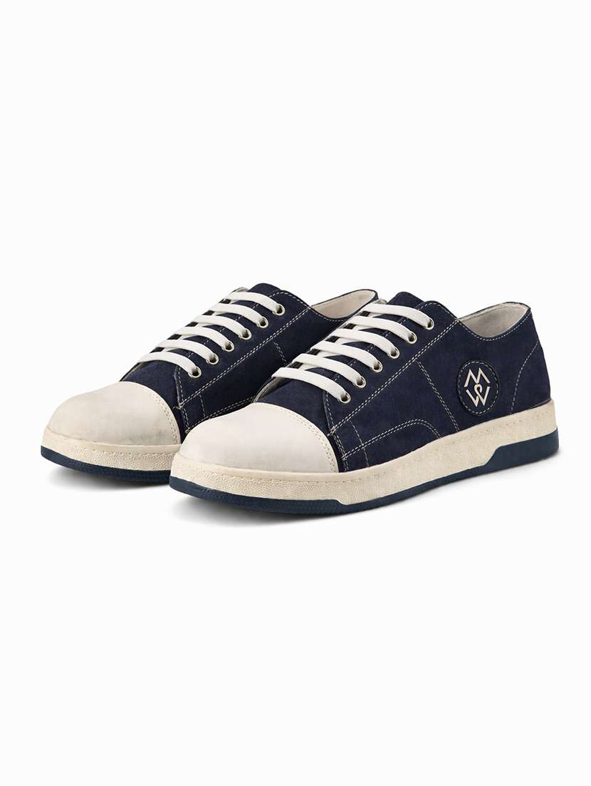 men solid lace up sneakers - 22542073 -  Standard Image - 1