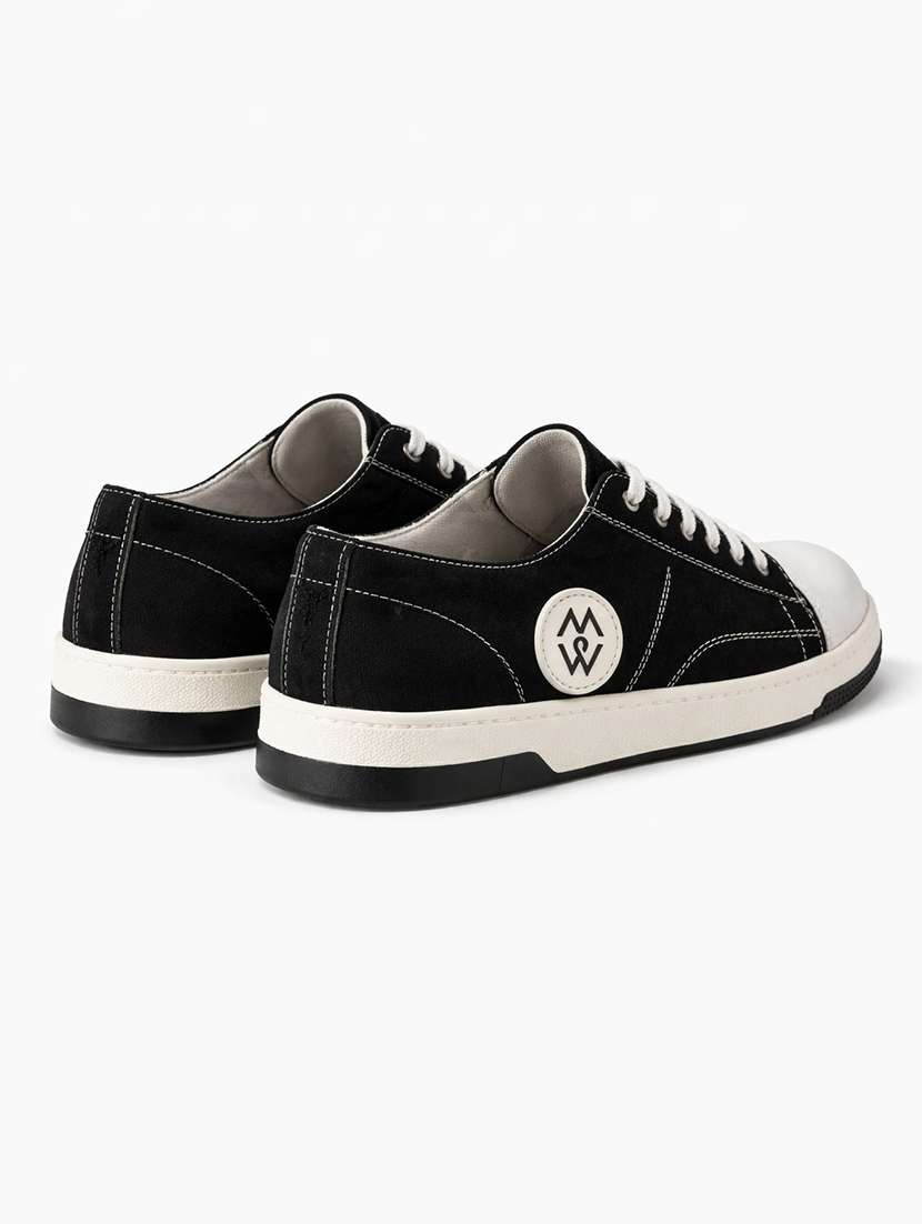 men solid lace up sneakers - 22542076 -  Standard Image - 1