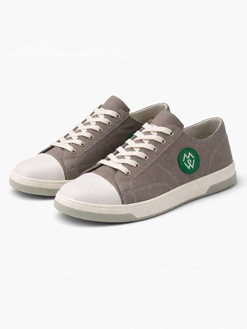 men solid lace up sneakers - 22542077 -  Standard Image - 4
