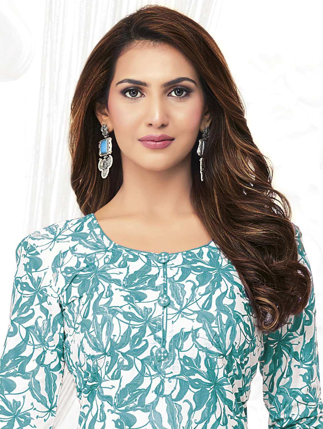 women printed three quarter sleeve kurta patiala with dupatta set - 22542131 -  Standard Image - 1